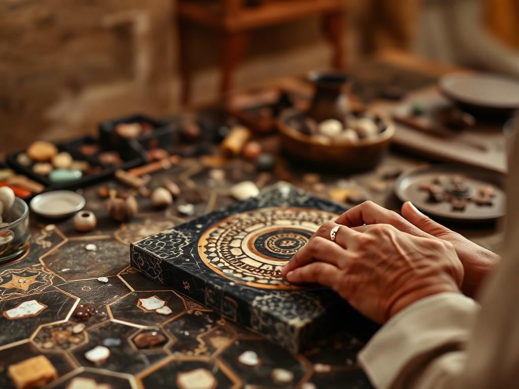 The marble inlay workshops