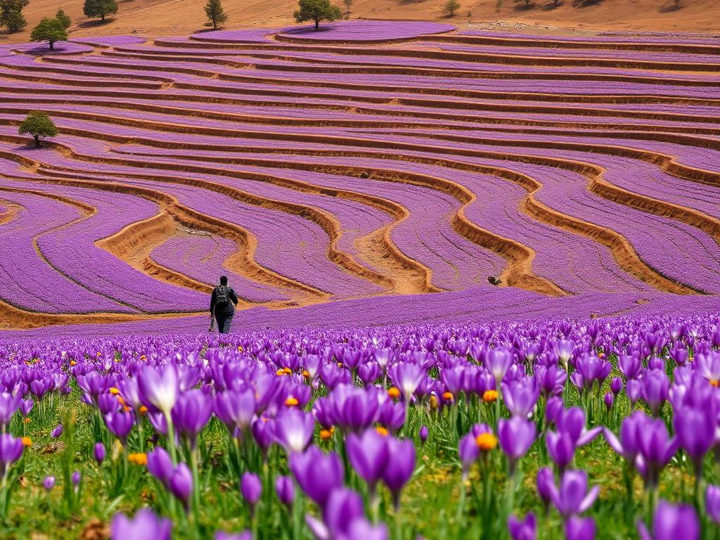 Pampore saffron fields